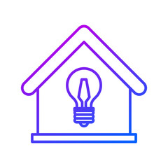Bulb house icon