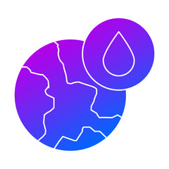 Water of earth icon