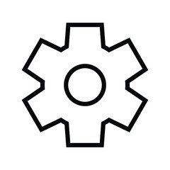 gear setting icon vector