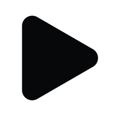 play button icon, media player control vector