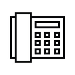 office phone icon vector