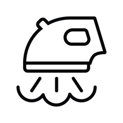 steam iron icon vector