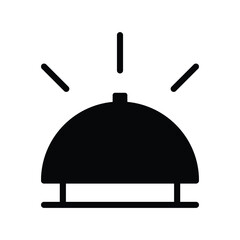 Obraz premium dining bell icon vector