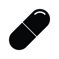 capsule pill icon vector