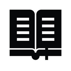 book opened icon vector