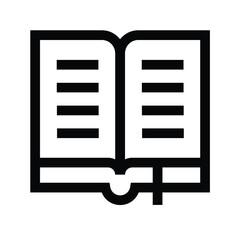 book opened icon vector