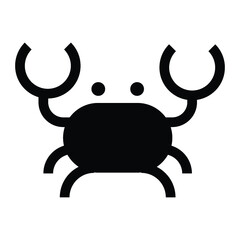 crab icon vector