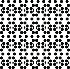Geometric vector pattern with triangular elements. Seamless abstract ornament for wallpapers and backgrounds. Black and white colors. 
