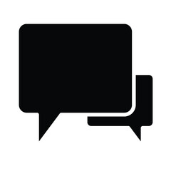 Fototapeta premium chat bubble icon, message communication vector