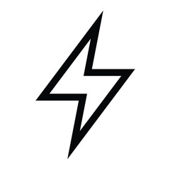 lightning thunder bolt icon vector
