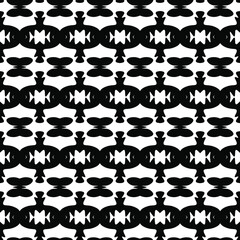 Geometric vector pattern with triangular elements. Seamless abstract ornament for wallpapers and backgrounds. Black and white colors.
