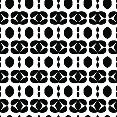 Geometric vector pattern with triangular elements. Seamless abstract ornament for wallpapers and backgrounds. Black and white colors.

