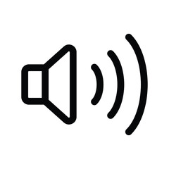 louder icon, volume control vector