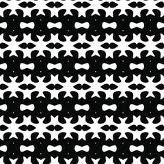 Geometric vector pattern with triangular elements. Seamless abstract ornament for wallpapers and backgrounds. Black and white colors.
