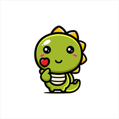 cute dinosaur vector design