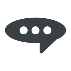 Comment shape of speech bubble Free Icon