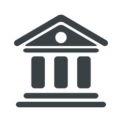 Government buildings flat icon Free Vector