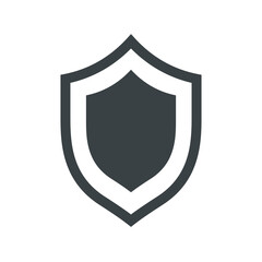 Obraz premium Flat shield icon Premium Free Vector