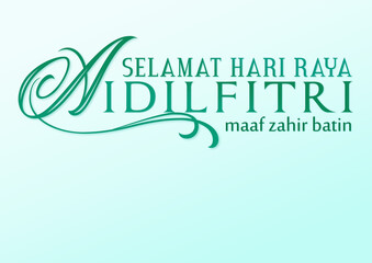 Selamat hari Raya Aidilfitri text