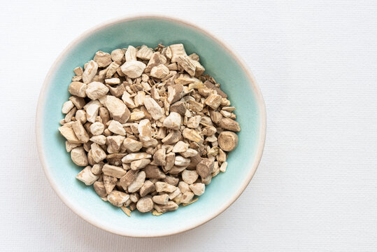 Ashwagandha Root In A Bowl