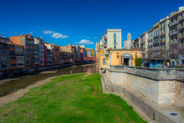 view over the city of Girona, Catalonia, Spain
