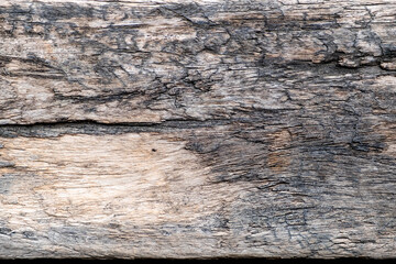 Old wood texture. Old brown wooden plank with rough surface and texture.
