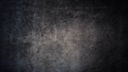 Fototapeta na wymiar Texture of old gray concrete wall for dark background.