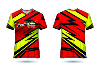 Racing Sport Jersey Template Design vector