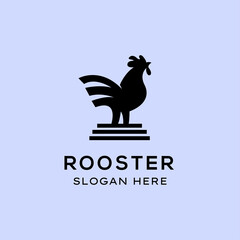 Amazing rooster logo template
