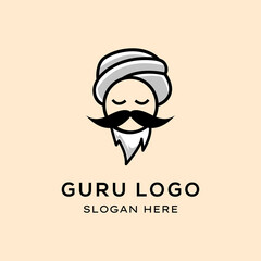 Obraz premium Guru logo vector