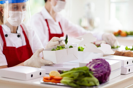 Food takeaway during coronavirus outbreak.