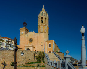 Fototapeta na wymiar Church of Sitges, Spain, Catalonia