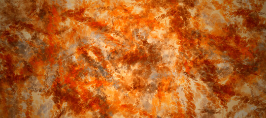 abstract fractal colorful orange copper beige khaki pumpkin marbled stone wall concete cement grunge image paint background bg texture wallpaper art frame sample illustration board
