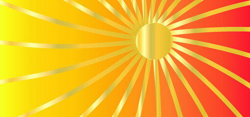 sunburst golden background