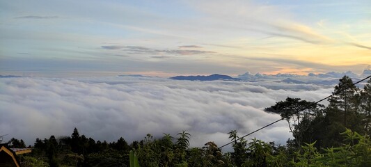 sunrise over the mountains