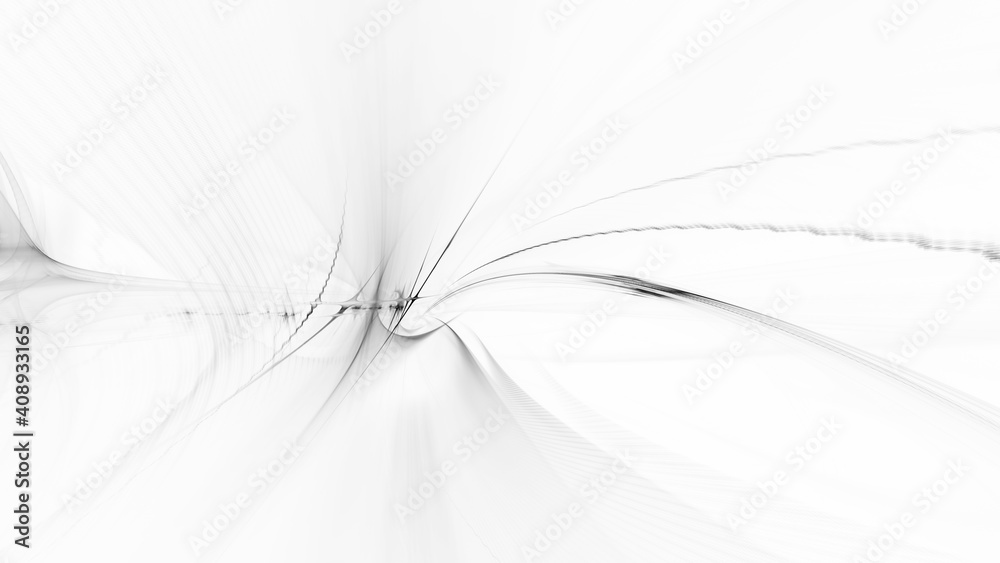 Aufkleber Abstract digital technology background. Dynamic lines composition. Detailed generative fractal graphics.