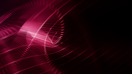 Abstract red and black background. Fractal graphics 3d illustration.