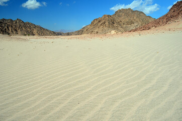 Desert of Sinai Peninsula, Egypt. Near Sharm El Sheikh