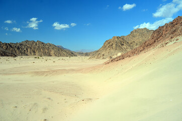 Desert of Sinai Peninsula, Egypt. Near Sharm El Sheikh