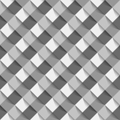 Abstract Black And White Chessboard Pattern Background, Square Bricks