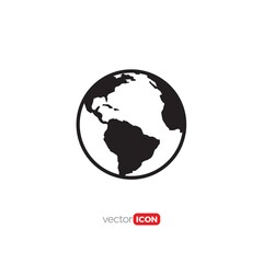 world  icon/symbol/Logo Design Vector Template Illustration