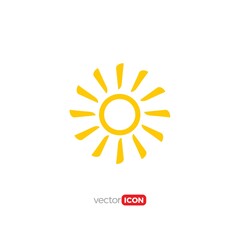 sun icon/symbol/Logo Design Vector Template Illustration