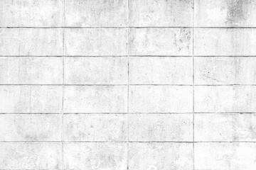 White cement block fence texture and seamless background