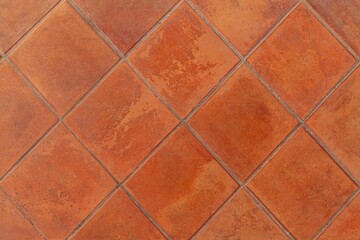 Brown porcelain floor tiles pattern and background seamless