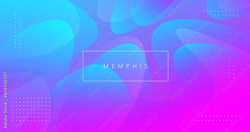 Aufkleber Abstract background with fluid shapes vector design. Minimal poster. Futuristic backdrop. Dynamic 3d composition for Banner, Landing Page, Web, Cover, Brochure.