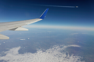 view from airplane window