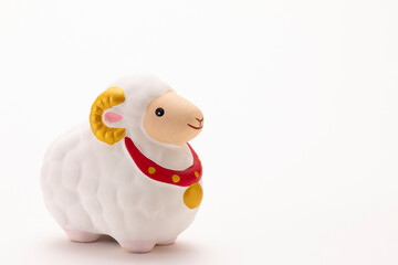 羊の置物、正月飾り