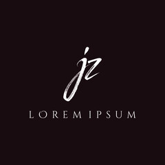 Letter JZ luxury logo design vector