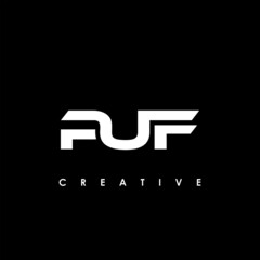 PUF Letter Initial Logo Design Template Vector Illustration