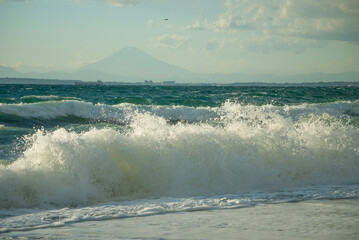 waves on the beach